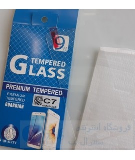 محافظ صفحه ضدخش و ضدضربه شیشه ای گوشی سامسونگ مدل Galaxy C7 گلکسی سی7 (درجه یک - شفاف ) Galaxy C7 گلکسی سی7 